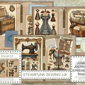 Kit de journal indésirable de l'atelier de couture steampunk