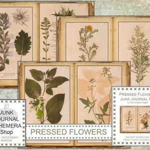 Kit voor geperste bloemen voor tijdschriften