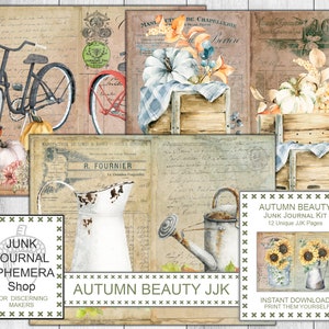 Autumn Beauty Junk Journal Kit