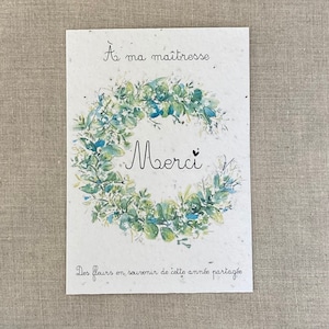 Biglietto da piantare A6 "alla mia padrona" semi di fiori selvatici
