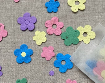Confettis à planter - fleurs multicolores