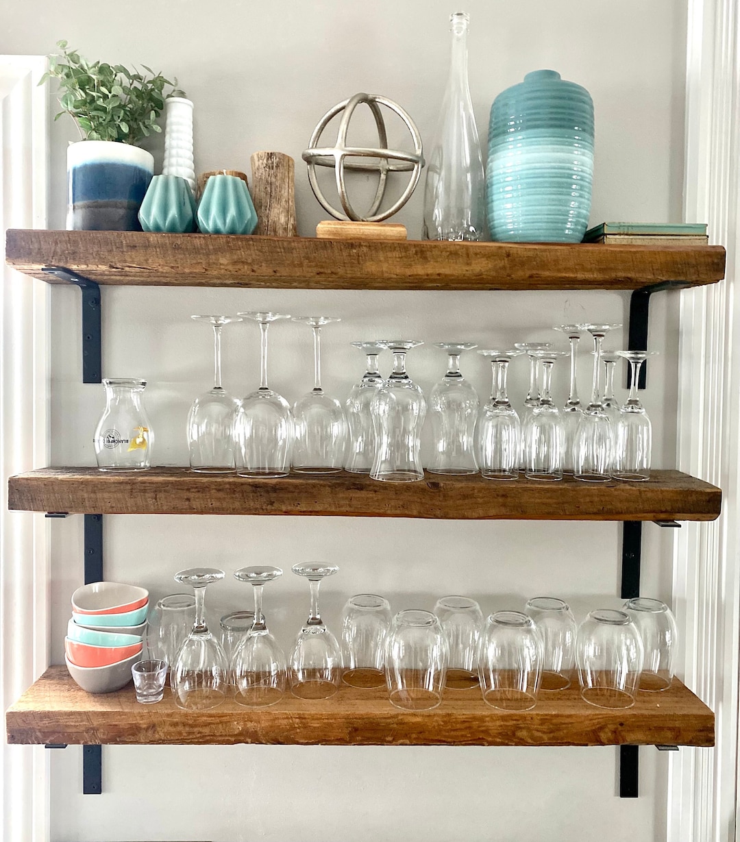 Reclaimed Wood Shelves Barn Wood Shelves Wall Shelves - Etsy