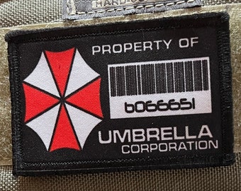 Eigentum der Umbrella Corporation Moral Patch - Klettverschluss Patch 5x10, Hergestellt in den USA!