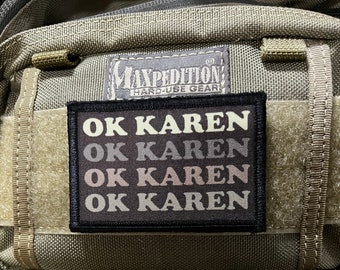 Patch Karen Morale - auto-agrippant personnalisé 2 x 3" fabriqué aux États-Unis !