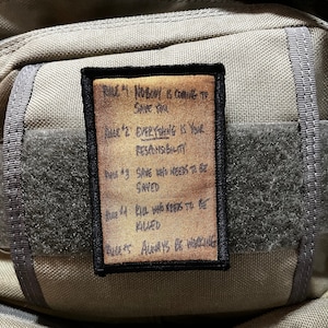 Killhouse Rules Morale Patch - Hook and Loop Custom Patch 2x3" Made in the USA!