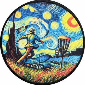 Van Gogh Disc Golf Custom Velcro Morale Patch