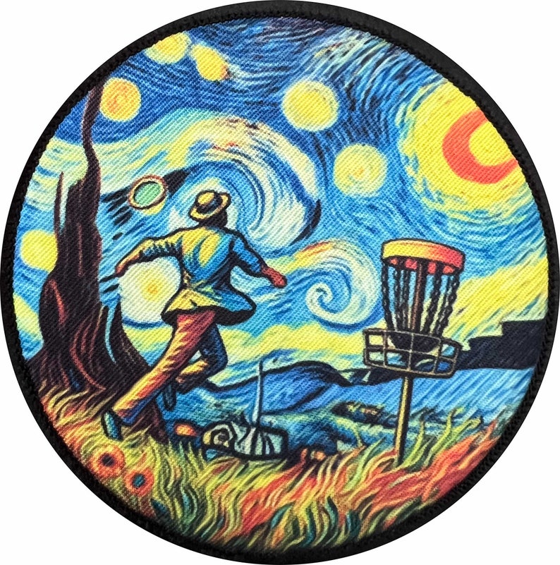 Van Gogh Disc Golf Custom Velcro Morale Patch