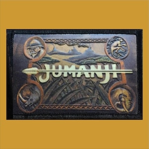 Jumanji speldoos-patch - Patch met klittenbandsluiting 2x3"