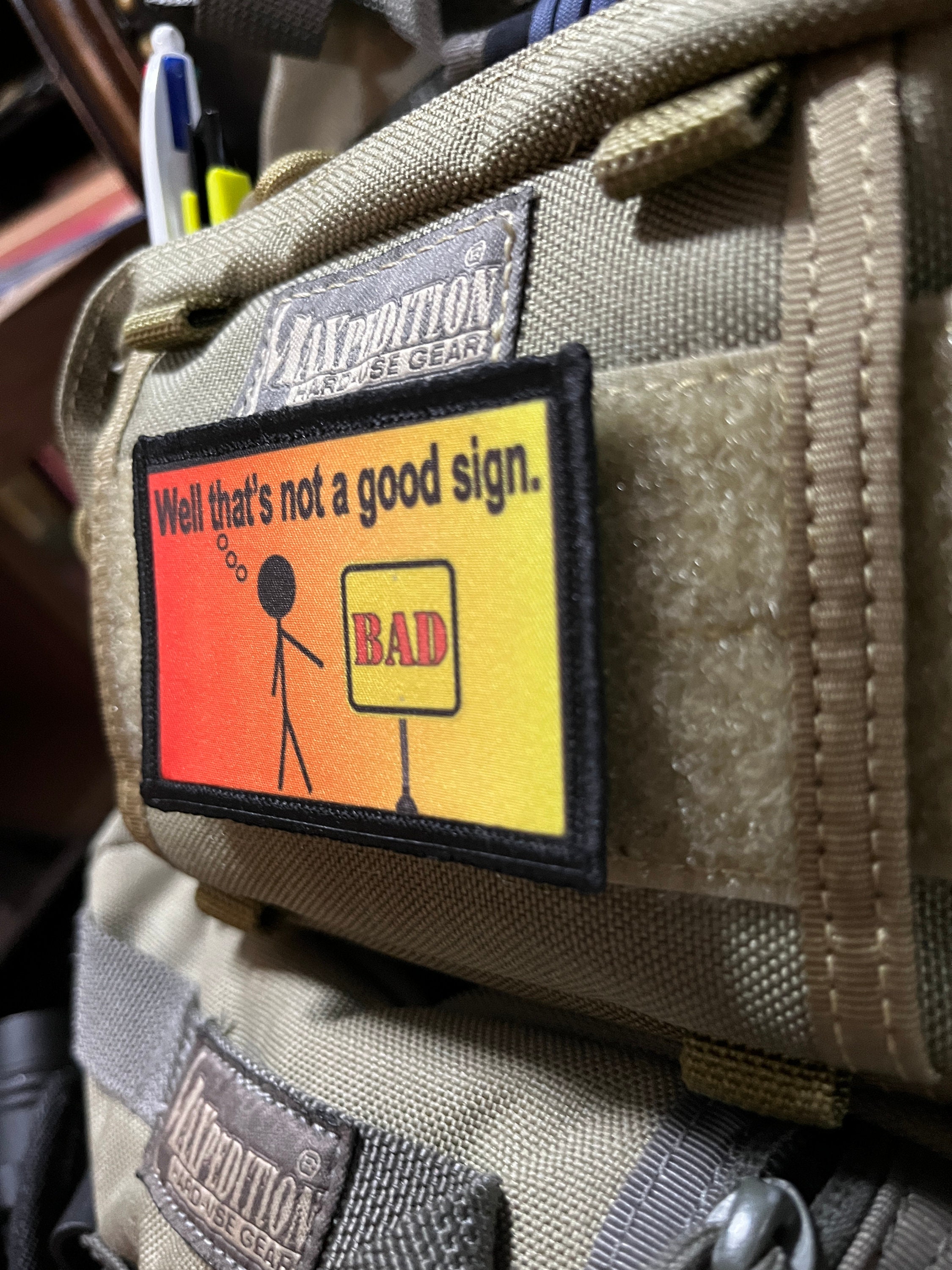 Well That's Not A Good Sign Morale Patch - 2x3 Hook and Loop - Etsy