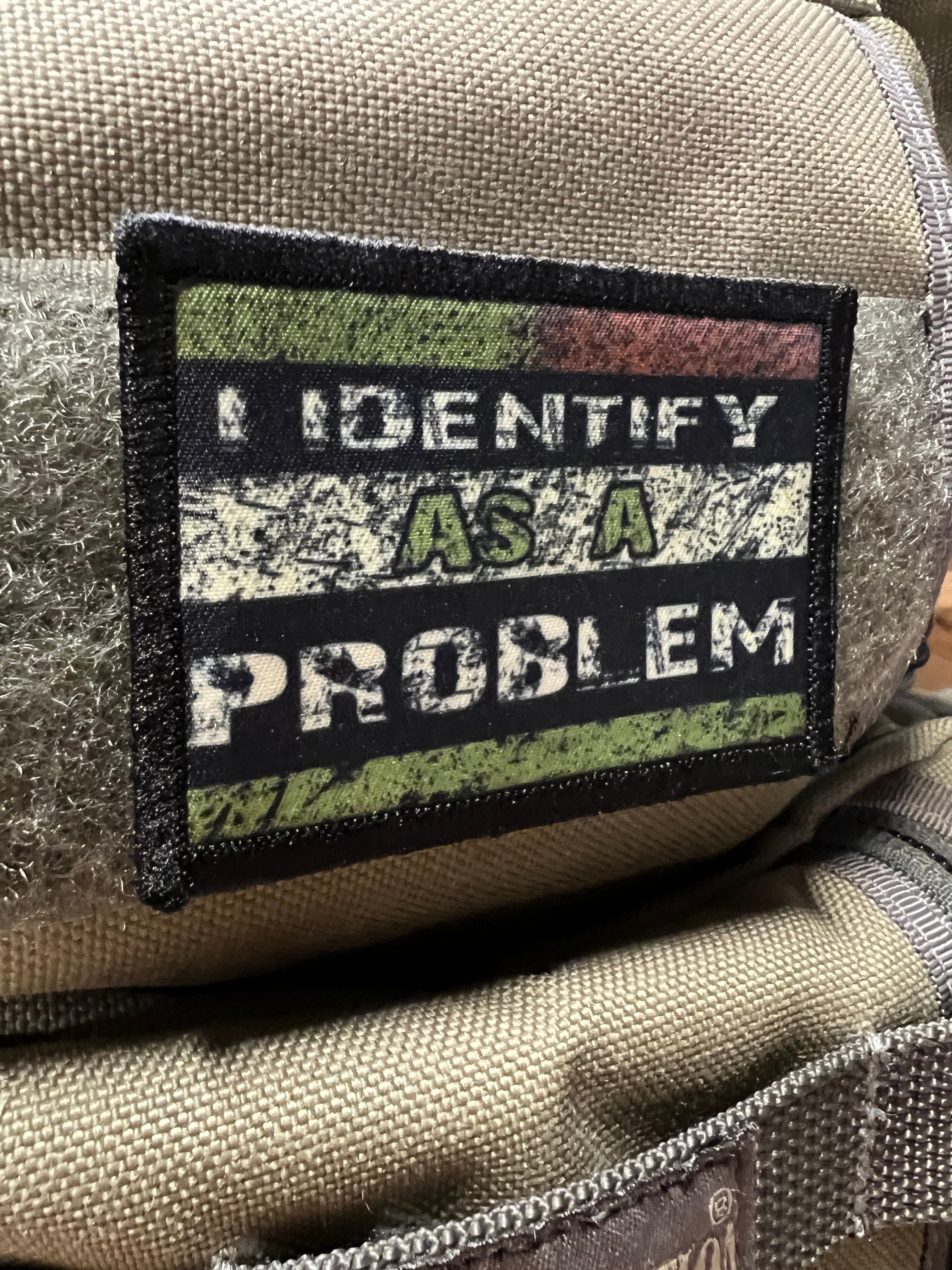 Solved Problem Patch I Identify as a Problem Morale Patch- Hook and Loop 2x3