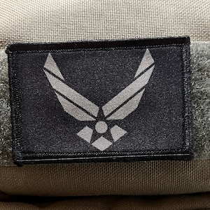 Subdued Air Force Logo Morale Patch- Hook and loop 2x3&quot;