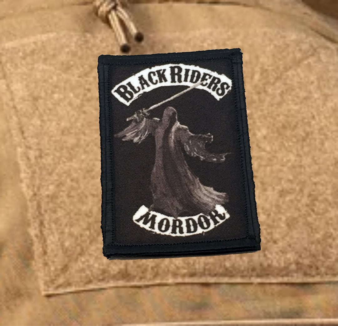 Black Riders of Mordor Morale Patch: Hook and Loop, 2x3