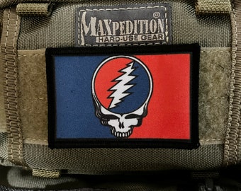 2x3" Steal Your Face Morale Patch- Hook and loop Custom Patch 2x3" Made in the USA!