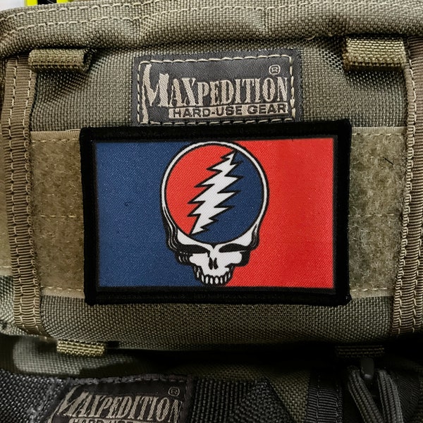 2x3" Steal Your Face Morale Patch- Hook and loop Custom Patch 2x3" Made in the USA!