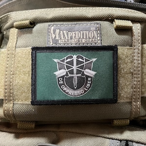 Fuerzas especiales De Oppresso Liber Morale Patch- Gancho y bucle Parche personalizado 2x3&quot; ¡Hecho en los EE.UU.!