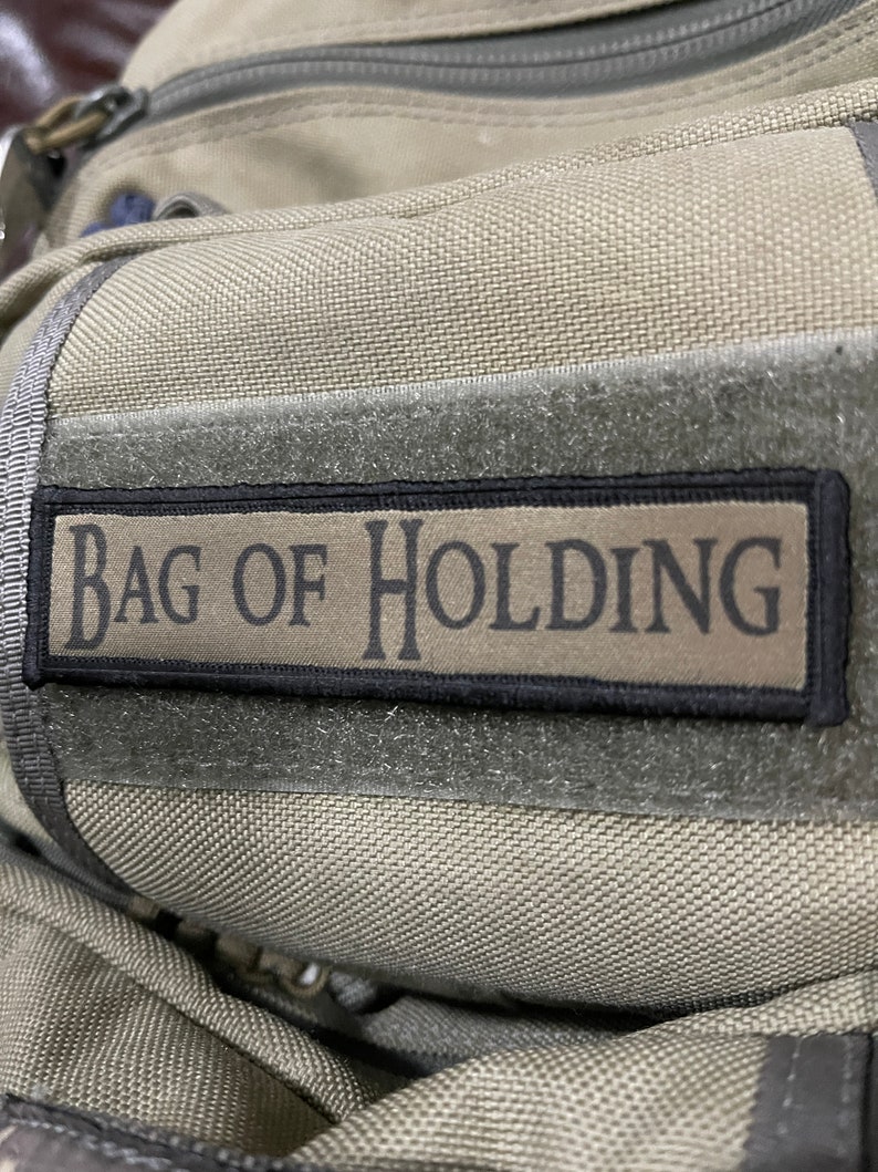 Bag of Holding Fantasy Roleplaying Patch 1x4' Made in the USA! 