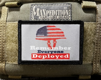 Lembre-se de que todos implantaram o patch moral - Patch personalizado de gancho e loop 2x3" feito nos EUA!