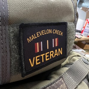 Malevelon Creek Veteran Helldivers 2 Super Earth Velcro morale patch, morale patches velcro, funny velcro patches