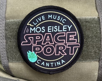 3" Star Eisley Spaceport Cantina  Morale Patch. Made in the USA!