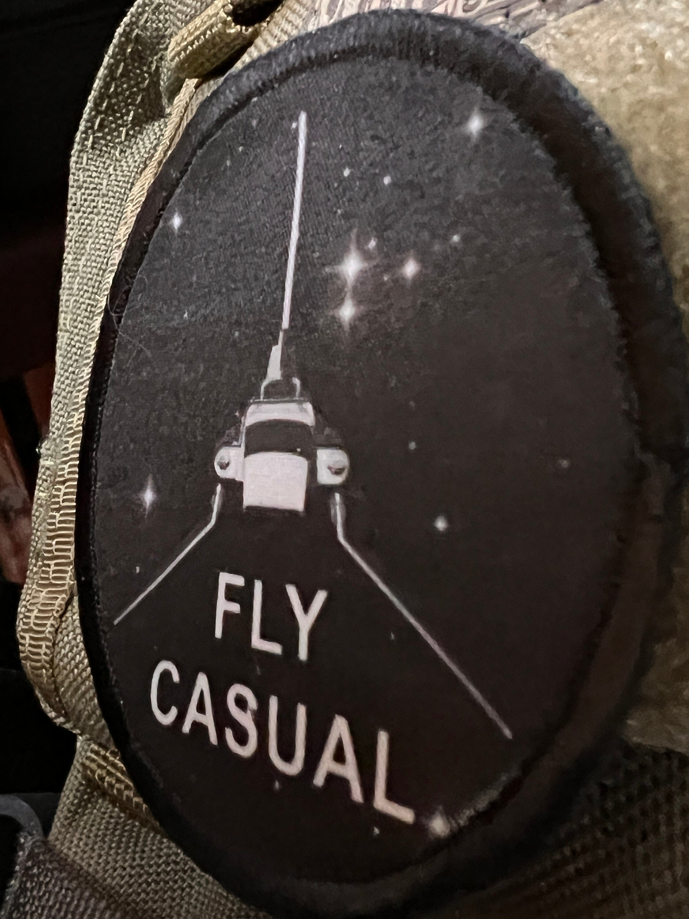 Fly Casual Star Wars Morale Patch. Perfect for Your Tactical Military Army  Gear, Backpack, Operator Baseball Cap, Plate Carrier or Vest. 2x3 Hook