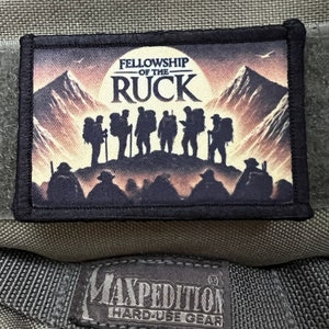 Tactical Ring Fellowship of the Ruck Morale Patch- Hook and loop 2x3&quot;