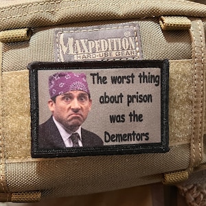 2x3 Prison Mike  Dementors Morale Patch- Hook and loop Patch Made in the USA!