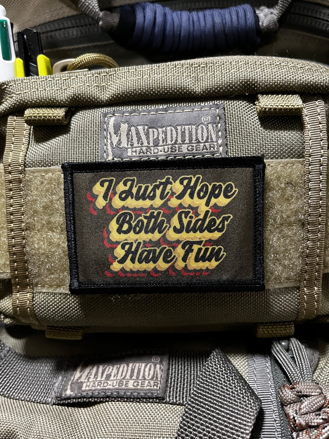 I Just Hope Both Sides Have Fun Morale Patch - 2x3" Hook and Loop - Etsy UK