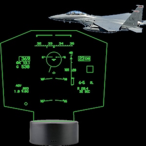 Air Force F-15E Strike Eagle heads up display  HUD LED Sign /Acrylic light