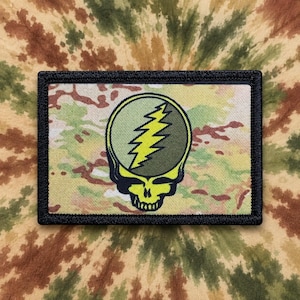 Steal Your Face Morale Patch: Subdued Hook and Loop, 2x3"