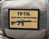 Toppa Morale FN-FAL: Braccio Destro Del Mondo Libero, Gancio E Passante 2x3 - Italia - Foto 4