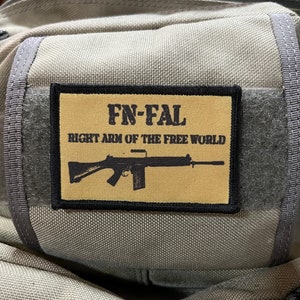FN-FAL Morale Patch: Right Arm of the Free World, 2x3 Hook and Loop