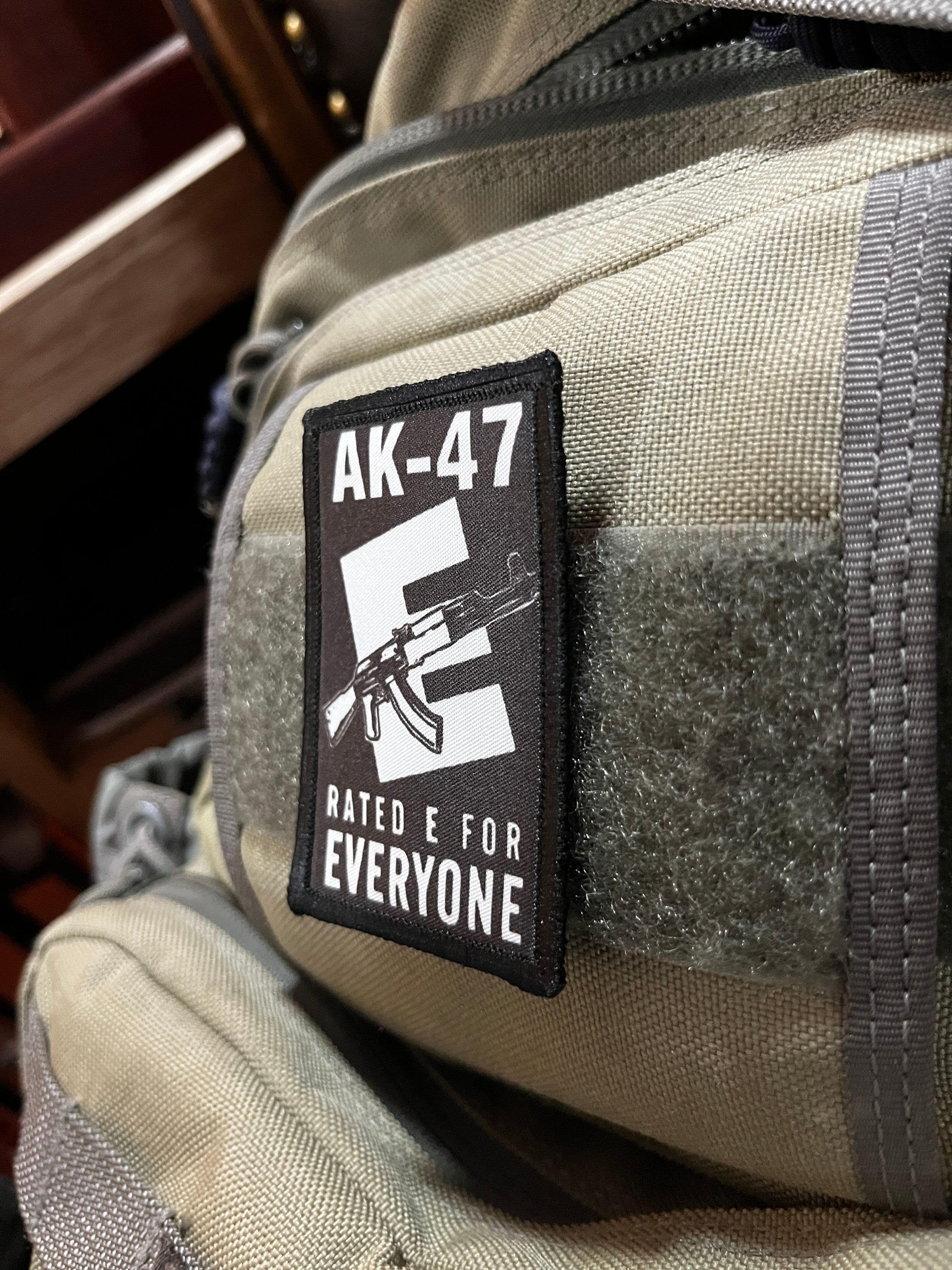 AK-47 Rated E for Everyone Morale Patch - 2x3" Hook and Loop - Etsy