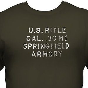 WWII M1 Garand Heel Stamp T Shirt Handmade in the USA -00