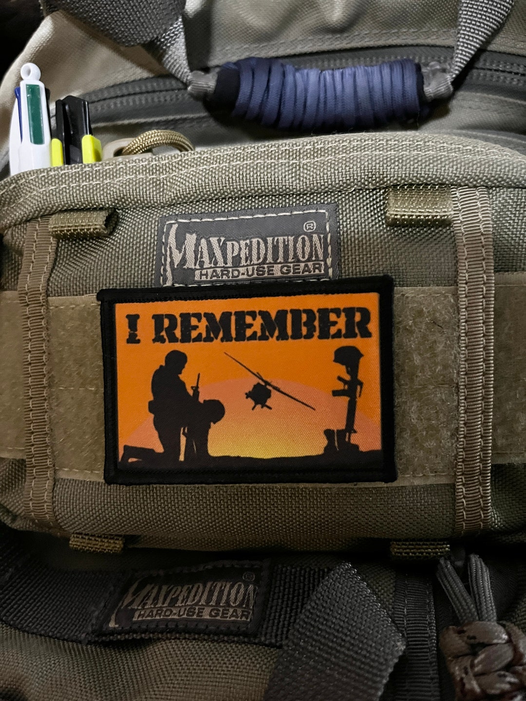 I Remember MIA WIA KIA Pow Morale Patch- Hook and Loop 2x3