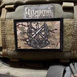 Master Gunner Multicam Morale Patch- Hook and loop Patch 2x3&quot; Made in the USA!