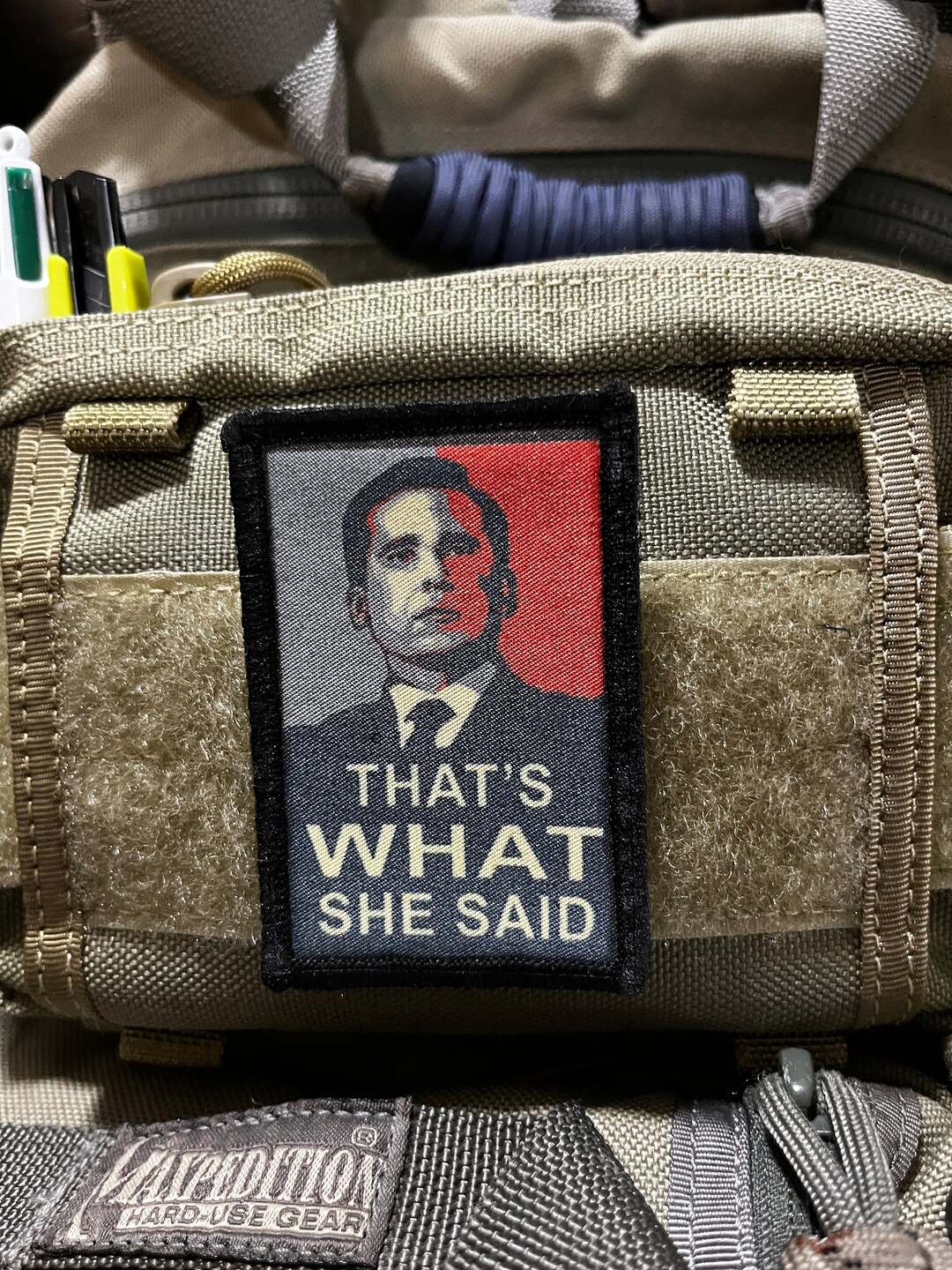 That's What She Said Morale Patch: 3" Hook and Loop Patch - Etsy