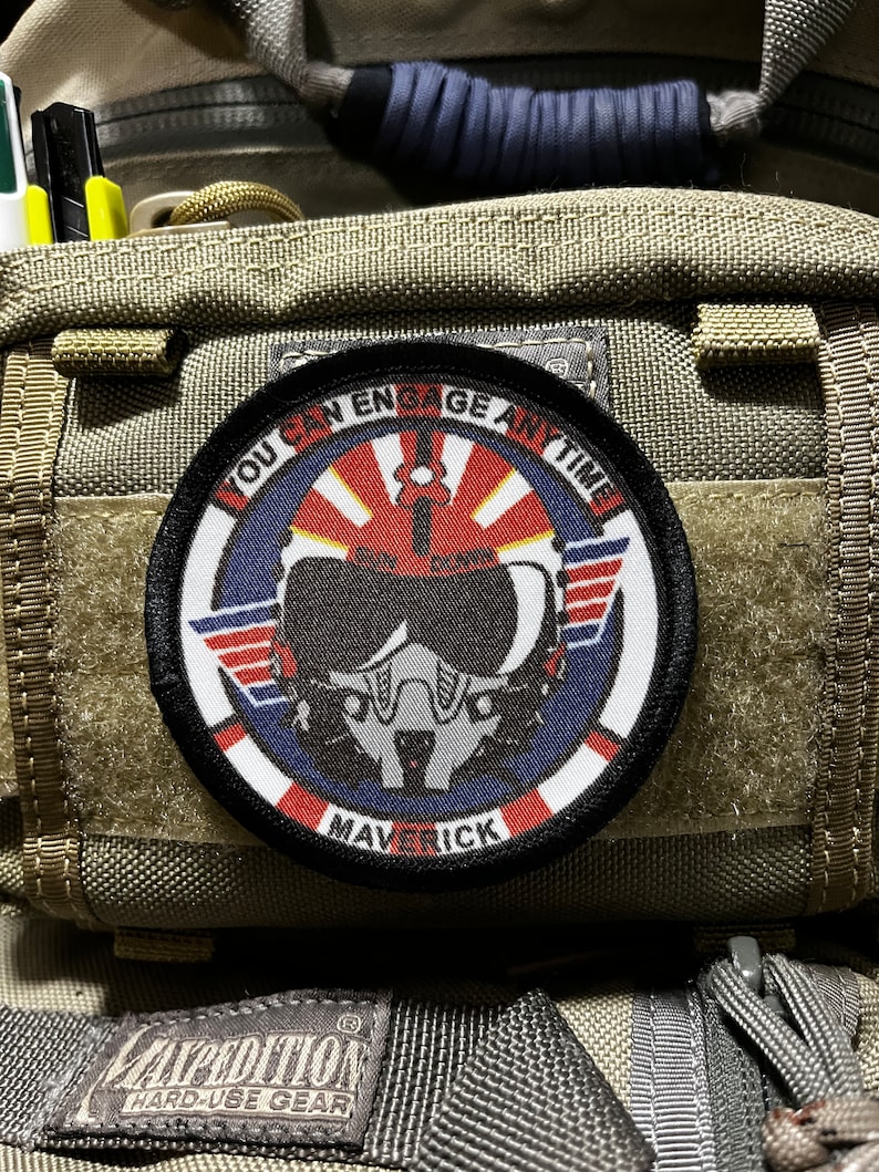 Sundown F14 Tomcat Morale Patch - 3" Circular Hook and Loop image 1
