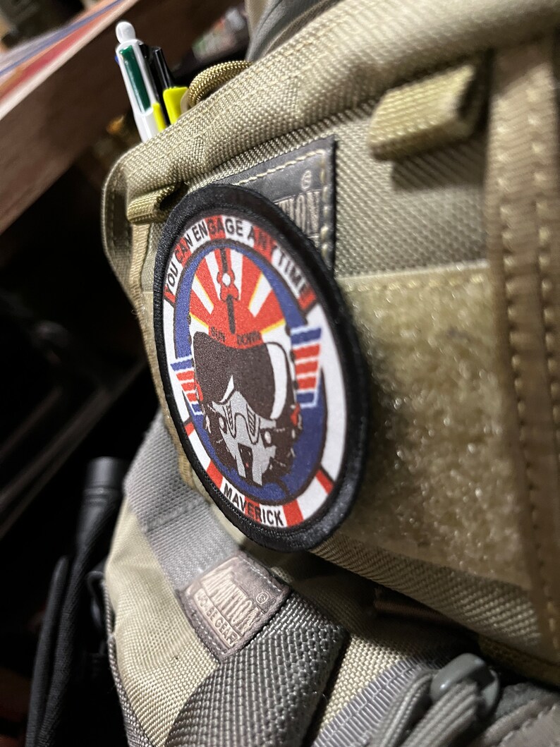 Sundown F14 Tomcat Morale Patch - 3" Circular Hook and Loop image 2