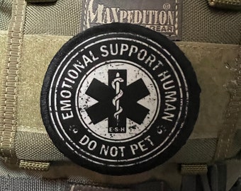 Emotional Support Human Patch: Do Not Pet Morale Patch - Made in USA