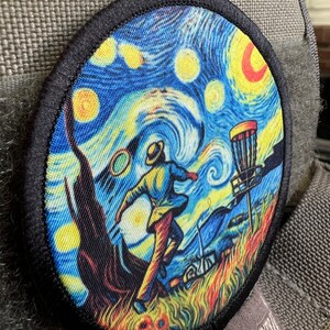 Van Gogh Disc Golf Custom Velcro Morale Patch