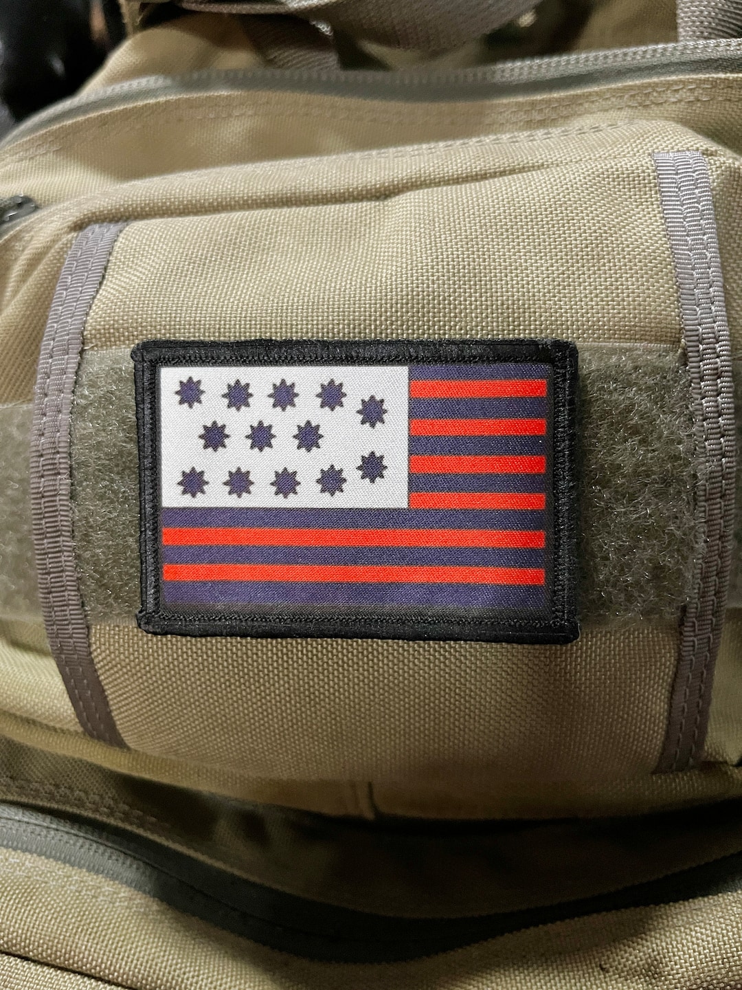 Guilford Courthouse Flag Morale Patch Hook and Loop Custom Patch 2x3