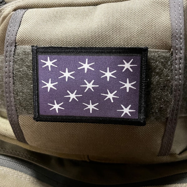 George Washington's Flag Morale Patch- Hook and loop Custom Patch 2x3" Made in the USA!