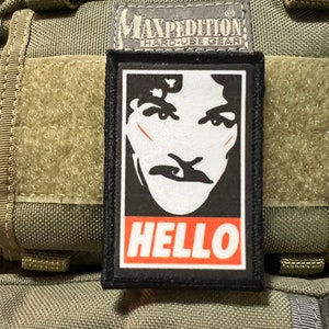 Hello Morale Patch- Hook and loop Patch 2x3&quot; Made in the USA!