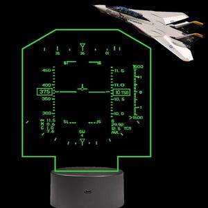 F14 Tomcat heads up display HUD LED Sign /Acrylic light