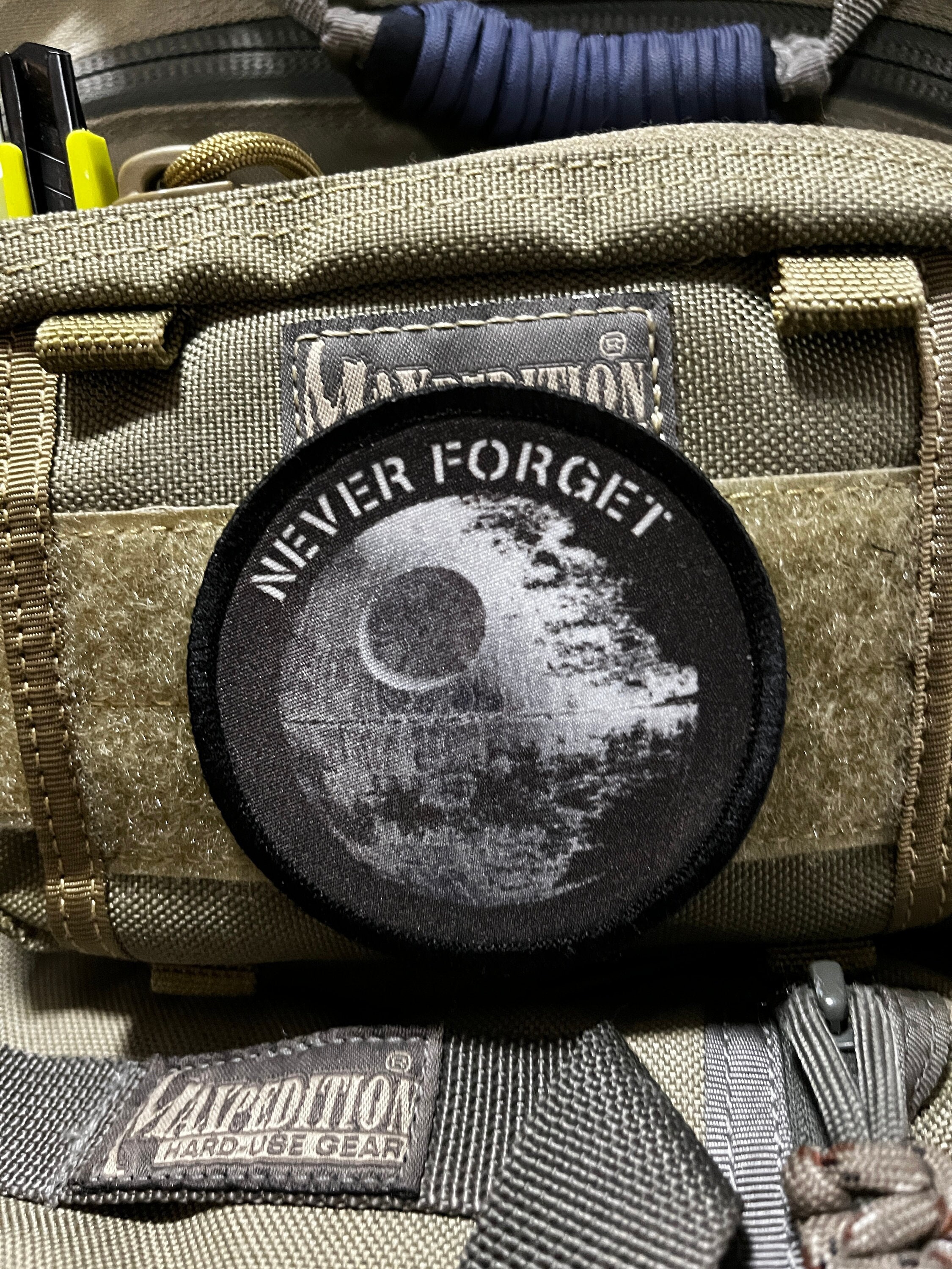 Never Forget Retro Funny Morale Patch Made in the USA