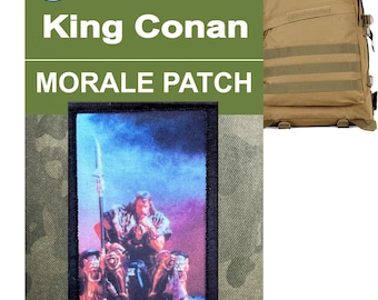 King Conan Morale Patch: Tactical Barbarian Hook-and-Loop Patch