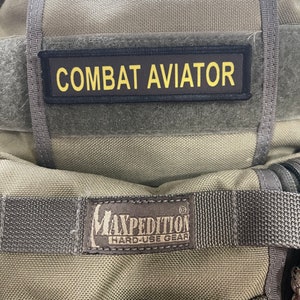 Combat Aviator Tactical Patch 1x4&quot; Made in the USA!