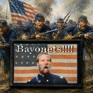Bayonets Civil War Morale Patch, Gettysburg History Gift for History Buffs