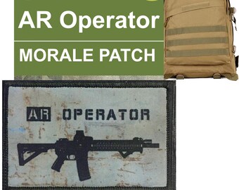 AR Operator Morale Patch: Tactical Hook-and-Loop Patch (2x3")