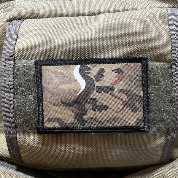 Multicam Subdued Honey Dachs Morale Patch- Hook and Loop Custom Patch 2x3" Made in the USA!
